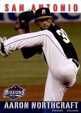 2015 San Antonio Missions Grandstand #23 Aaron Northcraft Tucson Arizona AZ Card