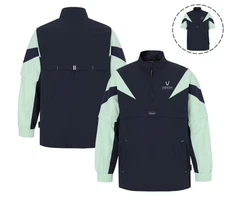 TECHNIST 25F/W Unisex Badminton Jacket Sports Training Navy AsiaFit NWT TNJ65143