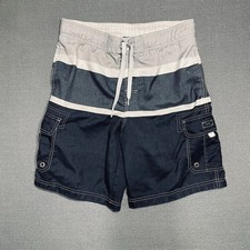 Ocean Pacific OP Black Cargo Board Shorts Skater Y2K Vintage Men's Size Medium
