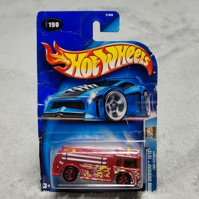 Hot Wheels 2003 Work Crewsers Fire-Eater 10/10 Red Fire Truck 190 New Sealed
