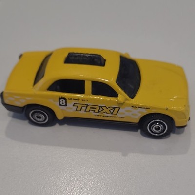 Taxi City Service Car Yellow Black Diecast Contemporary Toy Vehicle Model #8