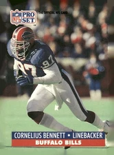 1991 Pro Set #74b Cornelius Bennett Buffalo Bills Football Card