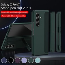 For Samsung Galaxy Z Fold 7 6 5 4 3 Rugged Bracket Stand Holder Case with S Pen