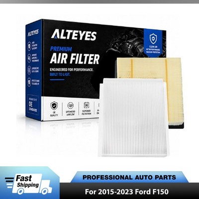 Engine Cabin Air Filter Kit for Ford F150 2015-2025 2.7L 3.0L 3.3L 3.5L 5.0L