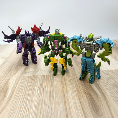 Transformers AOE Movie Power Attackers Dinobot SNARL 1-Step SLASH & Slug Figure