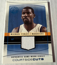 2003-04 FLAIR FINAL EDITION COURTSIDE CUTS JERSEY MICHAEL FINLEY CC-MF 103/250