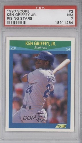1990 Score Rising Stars Ken Griffey Jr #3 PSA 7 HOF