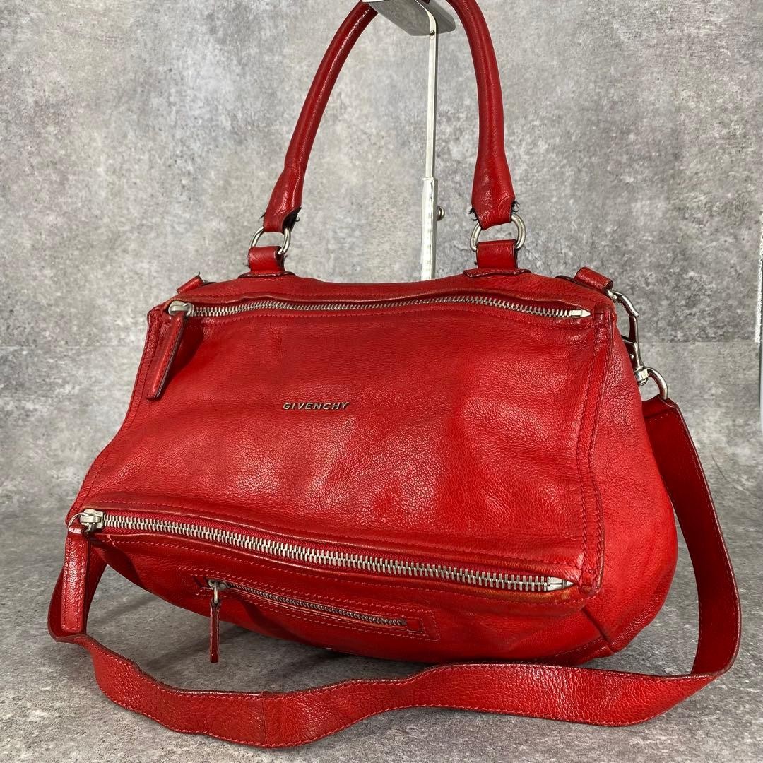 Givenchy Pandora handbag leather red