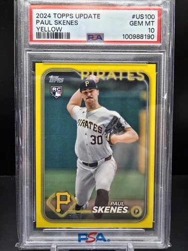 G051 - 2024 Topps Update Series - Paul Skenes Yellow - (RC) Yellow PSA 10