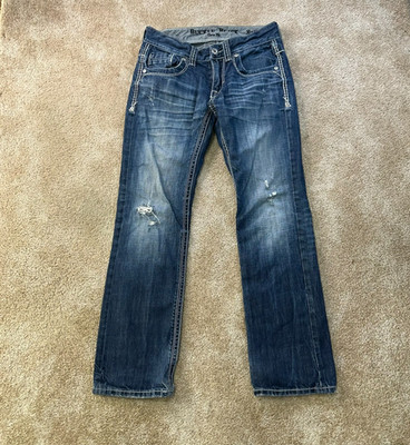 Buckle Black Bootcut Jeans women's 30x32 Blue Stretch Denim mid rise 3 fit