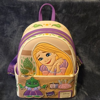 Loungefly Disney Tangled Rapunzel Pascal Mini Backpack Purple