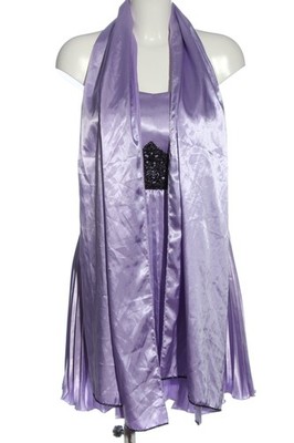 BALINA Minikleid Damen Kleid Gr. DE 38 lila-schwarz Elegant