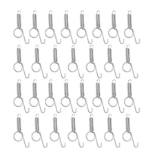 Anxingo 30 Pcs Spring Cage Latch Door Spring Hook Metal Finger for Fixing Rab...