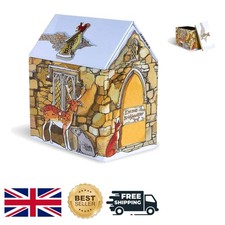 Whimsical Church House Shaped Tea Storage Tin - Microwave Safe & BPA Free