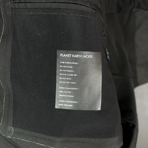 Vollebak Planet Earth Jacket Medium Black Waxed Cotton Beeswax Utility Coat image 7