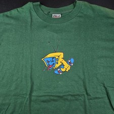 90s Thrasher Magazine Shredded TV Cartoon Skate T-Shirt, Sz XL 24x31" , NWT