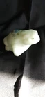 Fenton Blue Satin Frog Vintage Signed