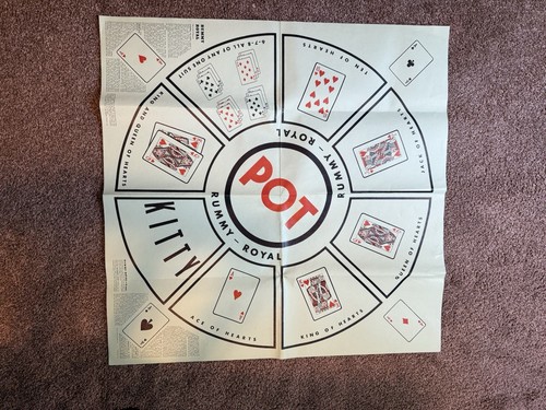 Vintage Rummy Royal Game Sheet Mat Large Table Size 30” X 30” | eBay