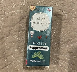 Maccibelle Cuticle Oil 0.5 oz - Heals Dry Cracked Cuticles (Peppermint)