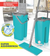 MAURY'S FLAT MOP LAVAPAVIMENTI AUTOMATICO E SALVASPAZIO COLORE ASSORTITO