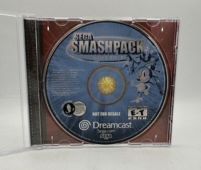 Sega Smashpack Volume 1 Sega Dreamcast 2001 Authentic Not For Resale Variant DC