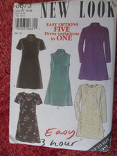 Sewing Pattern Shift  Dress New Look 6673  10 12 14 16 18 20 22