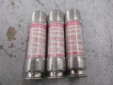 Gould Shawmut Tri-onic Fuse TR50R 50A 250V Lot of 3 Used