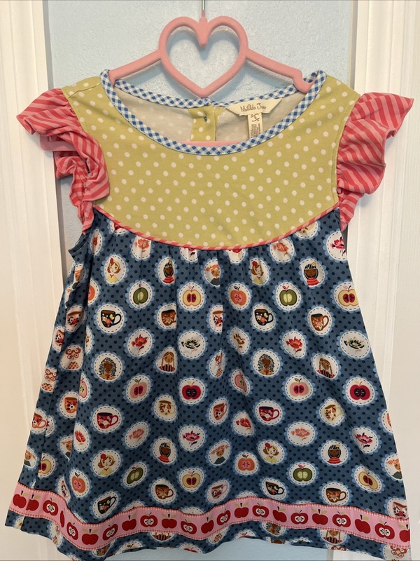 Matilda Jane Girls Size 6 Sleeveless Dress Knee Length