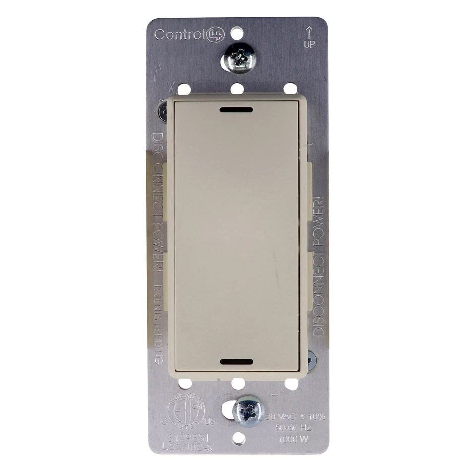 CONTROL 4 CONTROL4 LSZ-102P10-W WIRELESS SWITCH, LIGHTING CONTROL MODULE, ALMOND