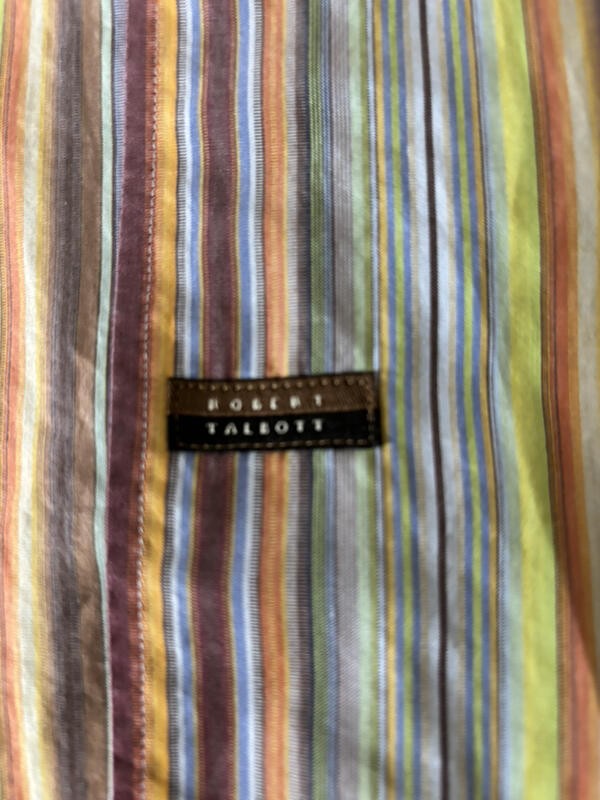 ROBERT TALBOTT  Multicolor Striped Cotton Long Sl… - image 7