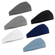 Sport Headbands Men 6 Pack Elastic Soft Non Slip Running Cycling Tennis Gym