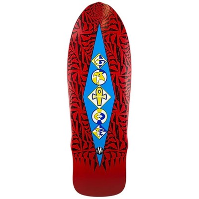VISION GATOR RAMP DECK - SKATEBOARD DECK - REISSUE- 10'' X 31'' - RED