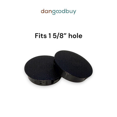 1 5/8'' Hole Nylon Locking Panel Plugs Black/White Dome Cover 1 13/16'' Top Width