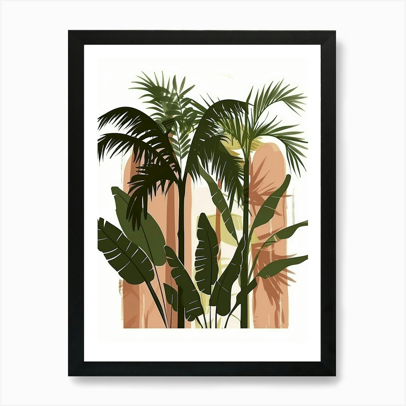 Palm Trees 55 Art Print Framed Wall Art Poster Canvas Print Picture