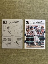 2017 Donruss Ian Kinsler #94 1/1 Black Printing Plate With Base Card