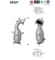 Katalysator FÜR Alfa Romeo Giulietta (940 ), Abarth 500 / 595 / 695 - AS 55327