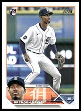 2023 Topps #494 Brendon Davis RC Rookie Detroit Tigers