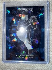 Panini 2023 Chronicles Titan Kyle Harrison Navy Blue Ice Prizm /25 #11 San Fran…