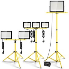 Baustrahler LED Fluter Arbeitsleuchte mit Stativ Strahler Scheinwerfer Flutlicht