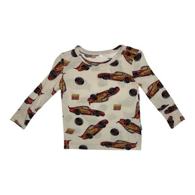 Posh Peanut Disney Cars Lightning McQueen Bamboo Pajama Top 6 12M