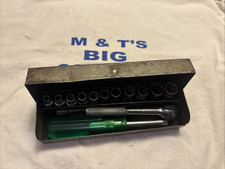 Sk Tools Usa 14 Drive 14pc Socket Set Wratchet Extension Driver Case