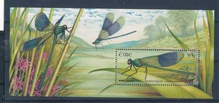 D498508 Ireland S/S MNH Banded Demoiselle Dragonfly Fauna 2009