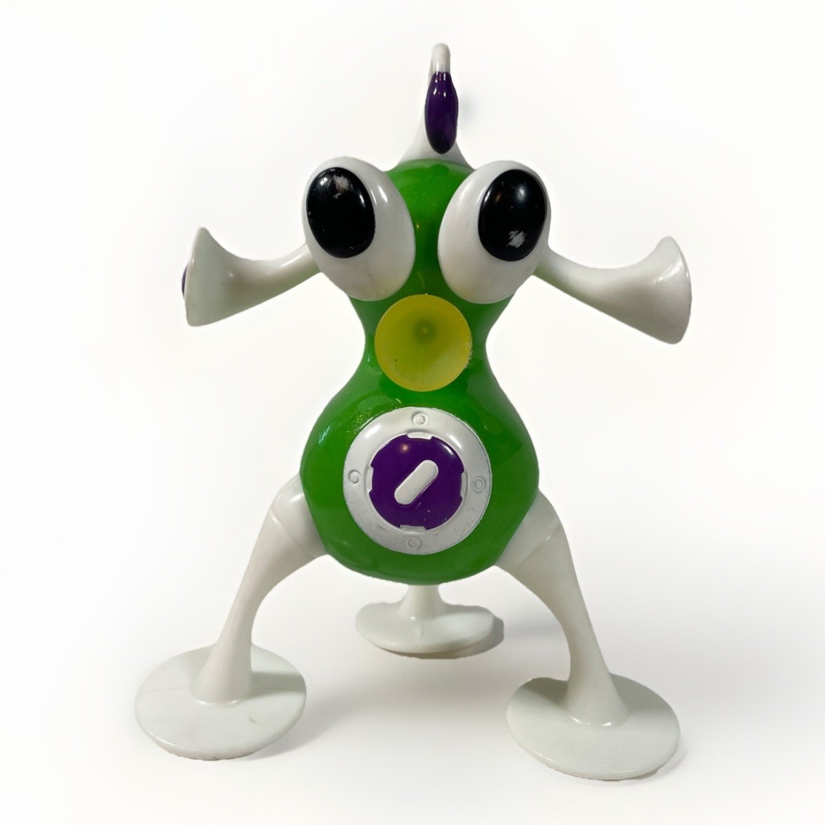 2006 McDonalds Zizzle iZ Green Tripod Robot Happy Meal Action