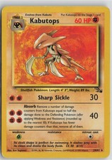 Kabutops 24/62 Rare Fossil Pokemon Unlimited Moderately Played on eBay