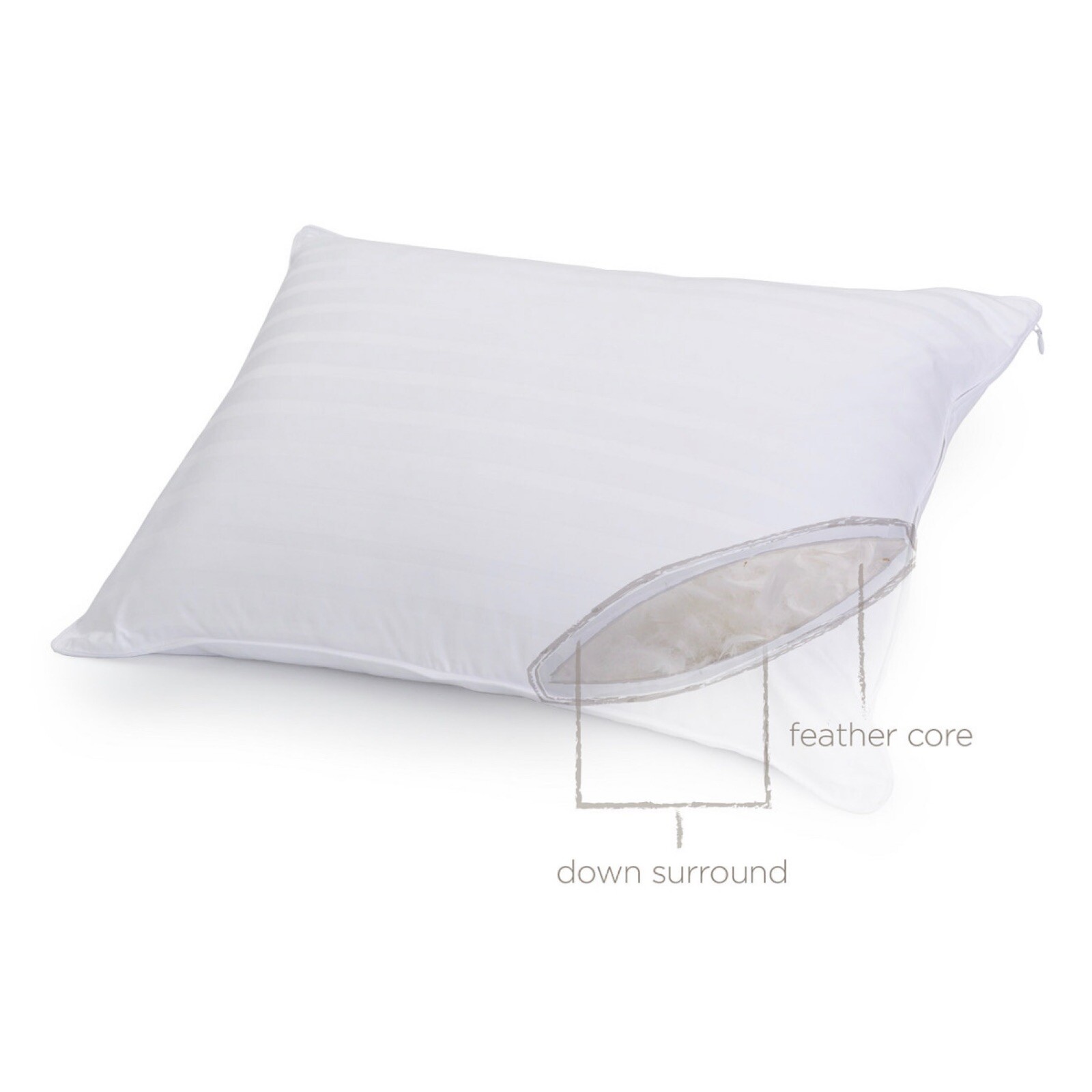 Charter Club 360 Down Feather Chamber Standard / Queen Pillows Medium Firm PAIR