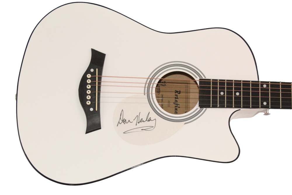Don Henley Autographed Signed The Eagles Acoustic Guitar Hotel California JSA COA 