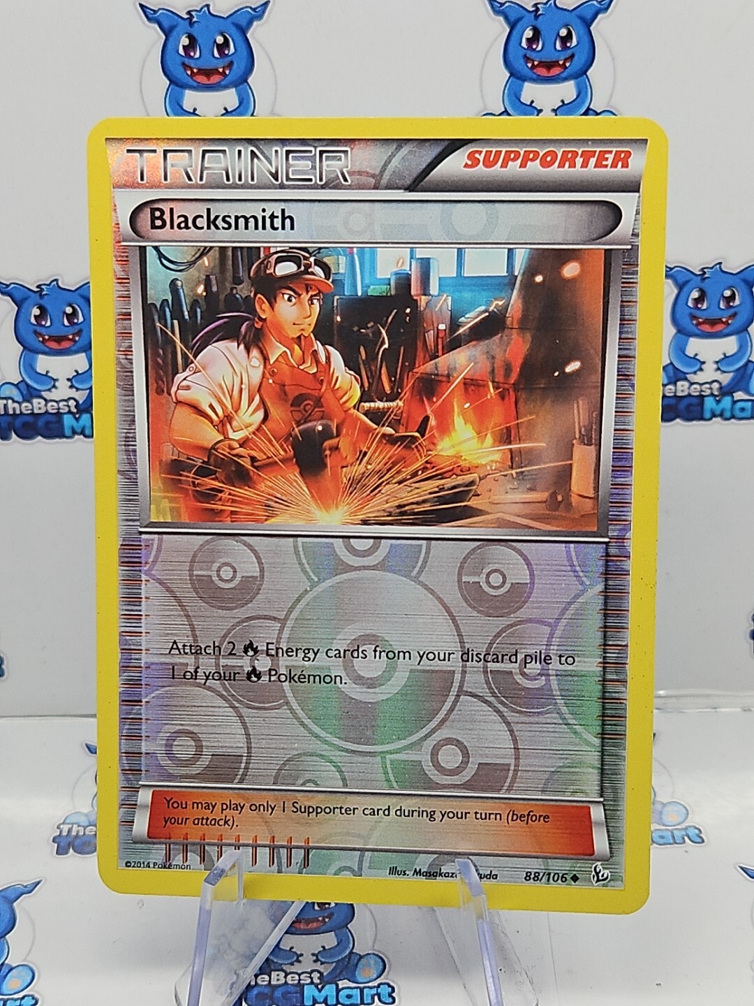 Pokemon XY Flashfire Blacksmith 88/106 Reverse Holo LP
