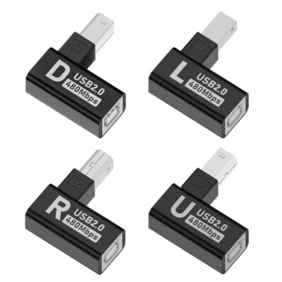 Efficient USB 2.0 Type B Male to Female Adapter for Quick Data Transmission