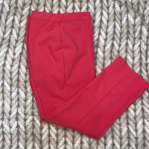 Karrierehose Damen Größe 12 Chino Plissee vorne rosa Nicole von Nicole Miller - Bild 2 von 8