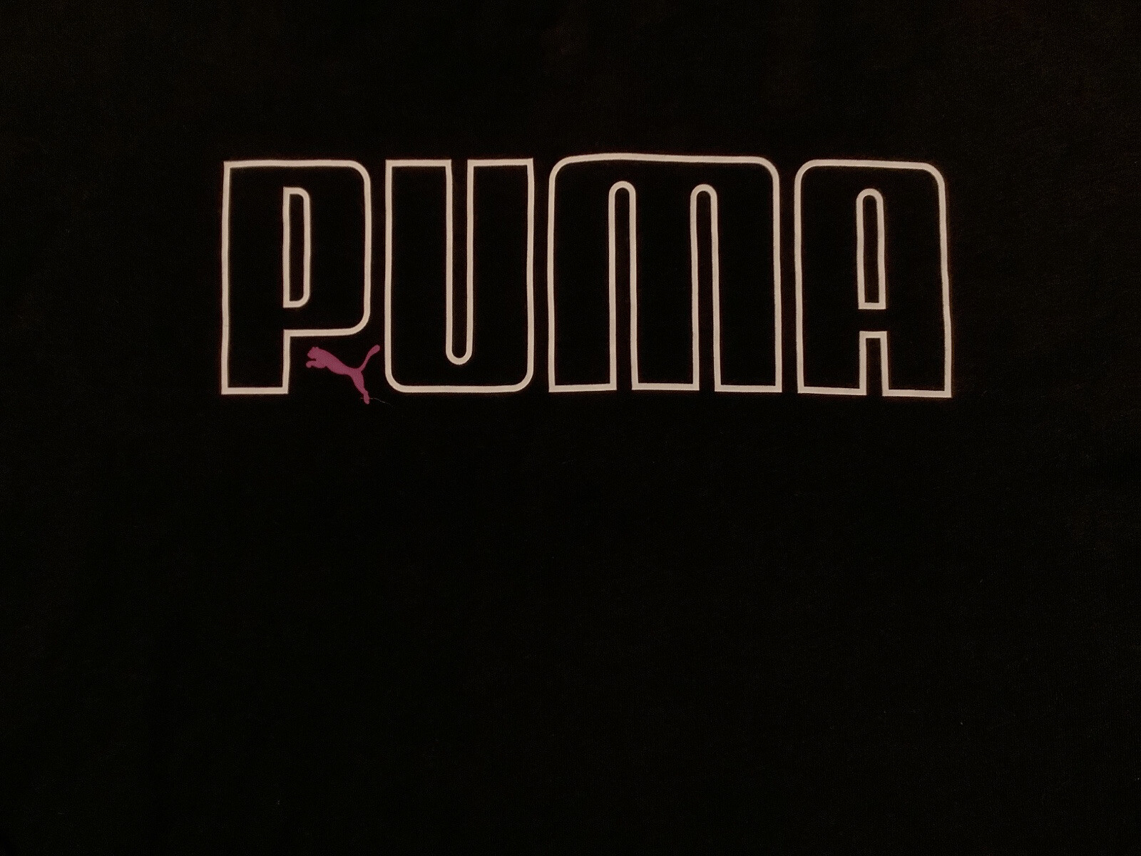 New PUMA Women’s Long Sleeve T-Shirt Size MEDIUM Black w/White, Pink 100% Cotton thumbnail 9
